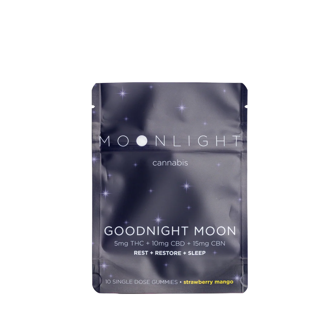Gomas para Dormir – THC 5mg + CBD 10mg + CBN 15mg | Moonlight Goodnight Moon