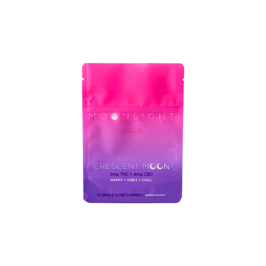 Gomas de Bem-Estar – THC 5mg + CBD 10mg | Moonlight Crescent Moon